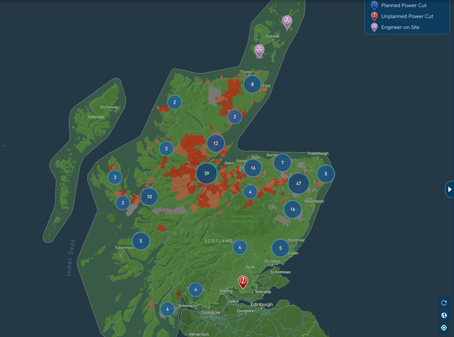 Storm Floris map: Thousands left without power after UK battered by ...