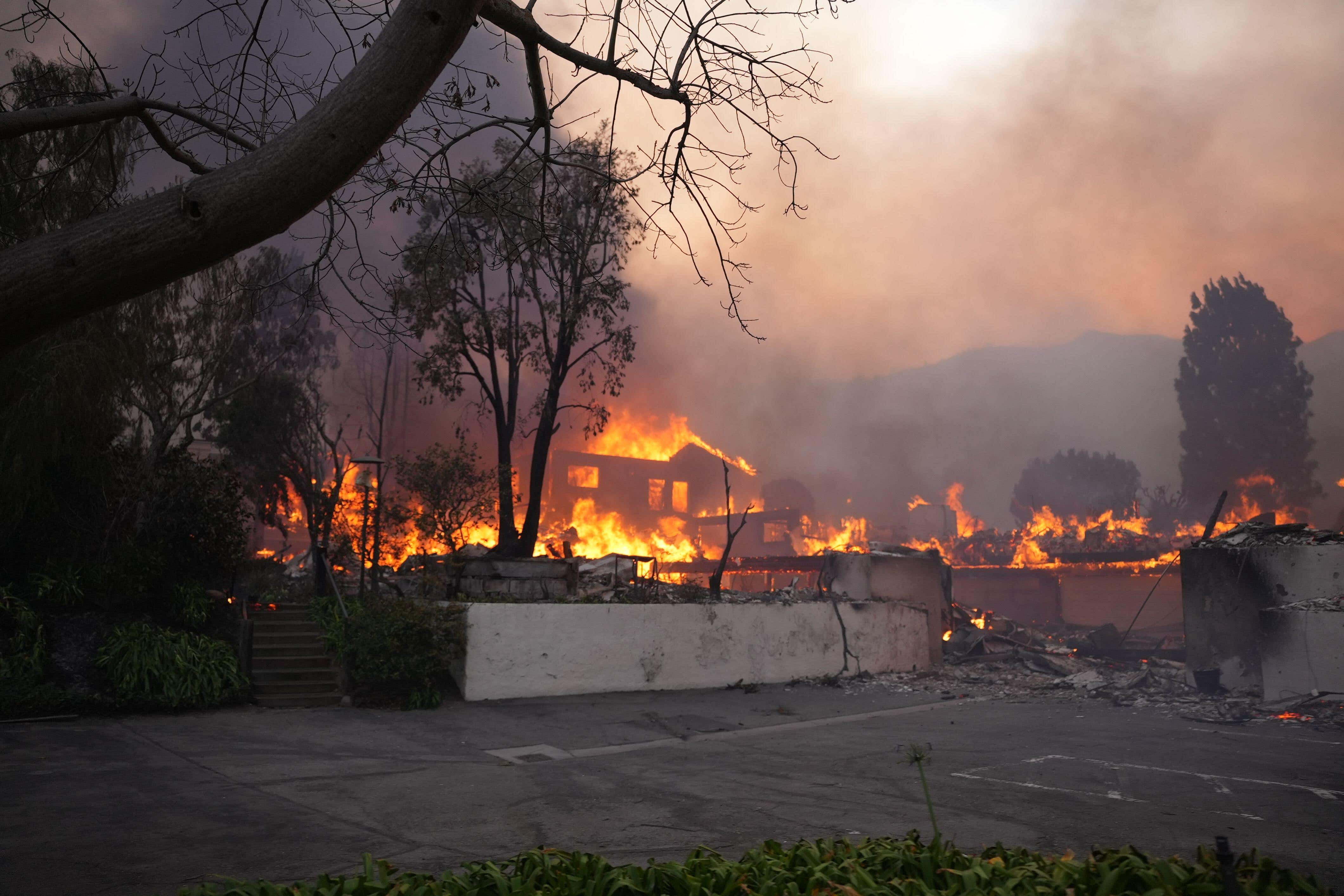 The wildfires raged in California during the first half of January (Alamy/PA)