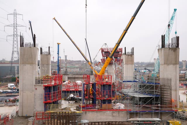 Activity in the UK’s construction sector dropped at the fastest rate in more than five years in July (Joe Giddens/PA)