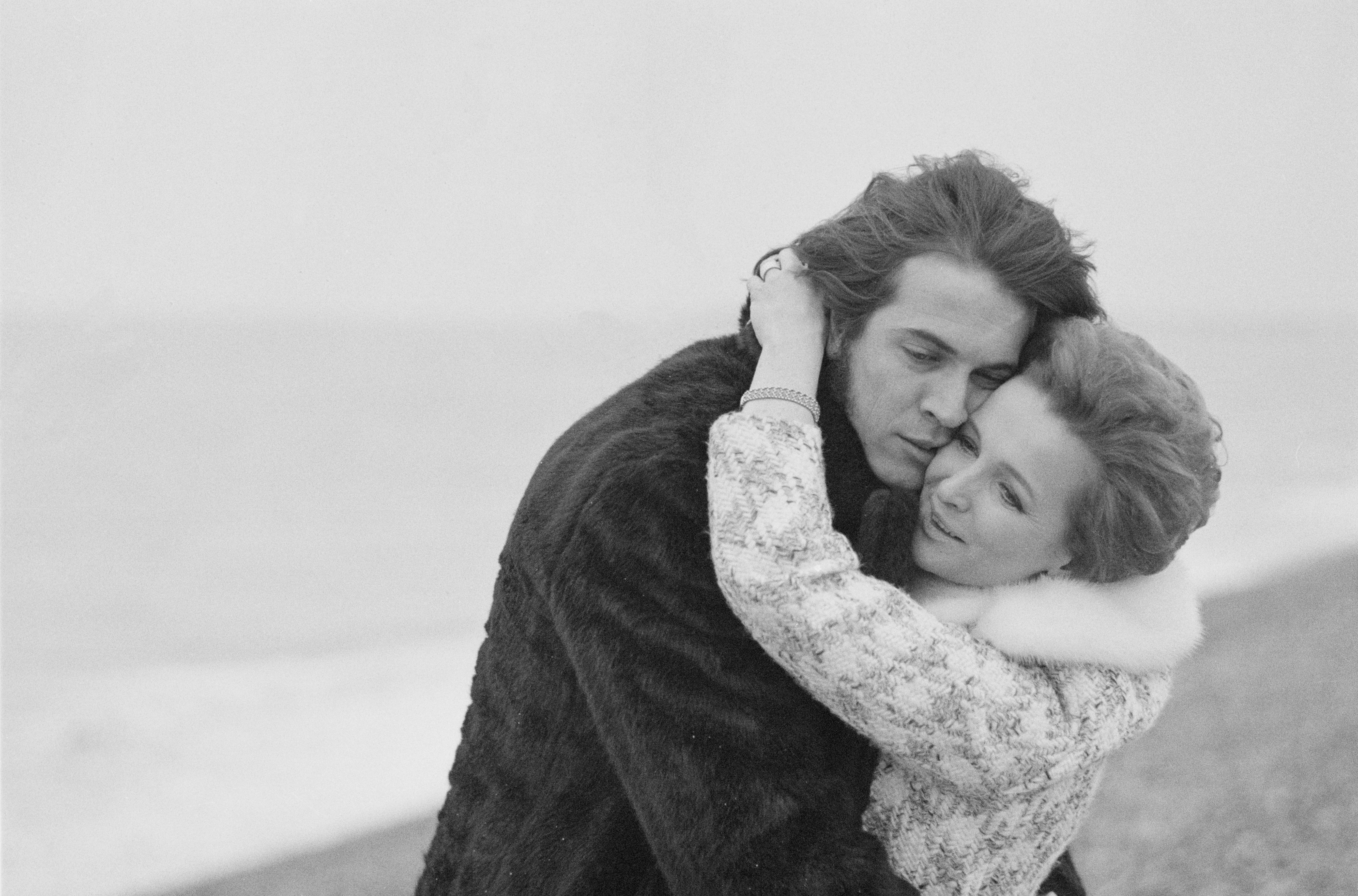 Norman Eshley with his first wife, actor Millicent Martin, on their wedding day in 1970