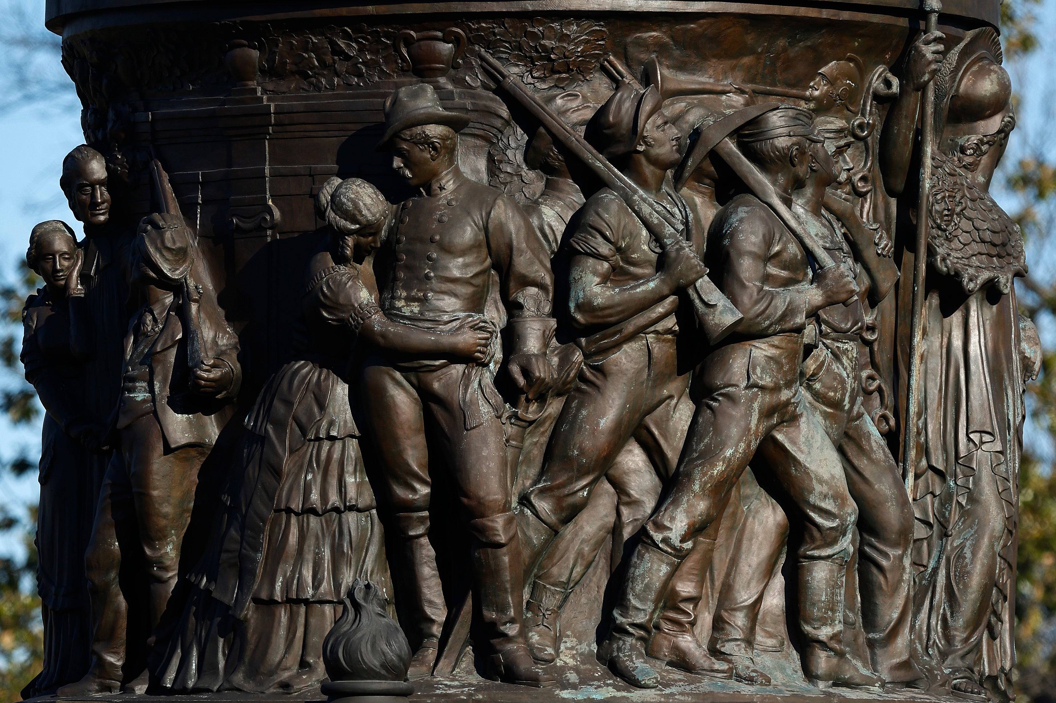 The Reconciliation Monument was taken down in 2023 as the Biden administration pushed for the removal of Confederate symbols