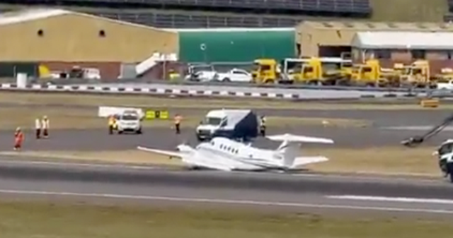 <p>A light aircraft that was aiming to travel to Belfast was grounded at Birmingham</p>