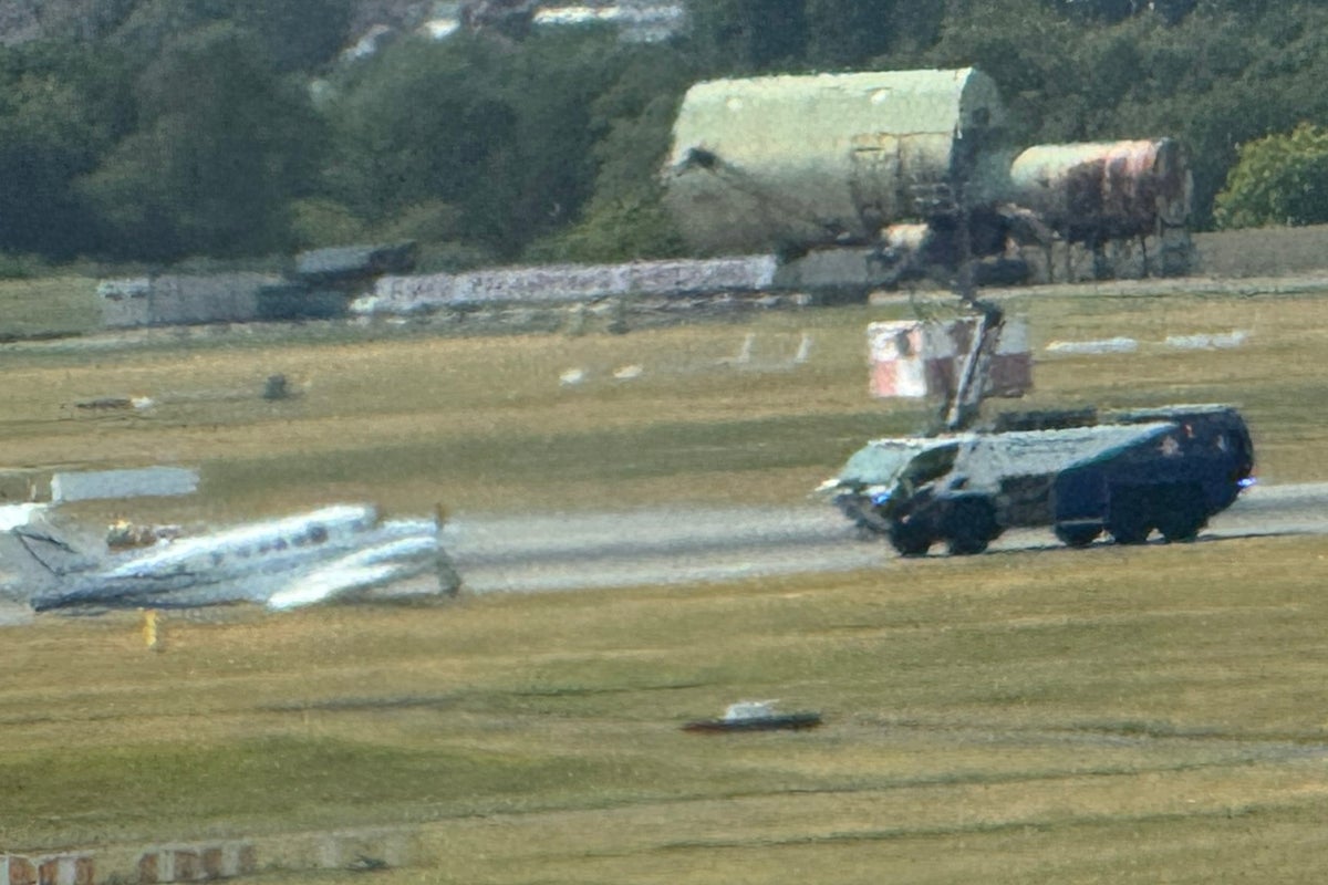 Flights stopped following emergency landing at UK airport