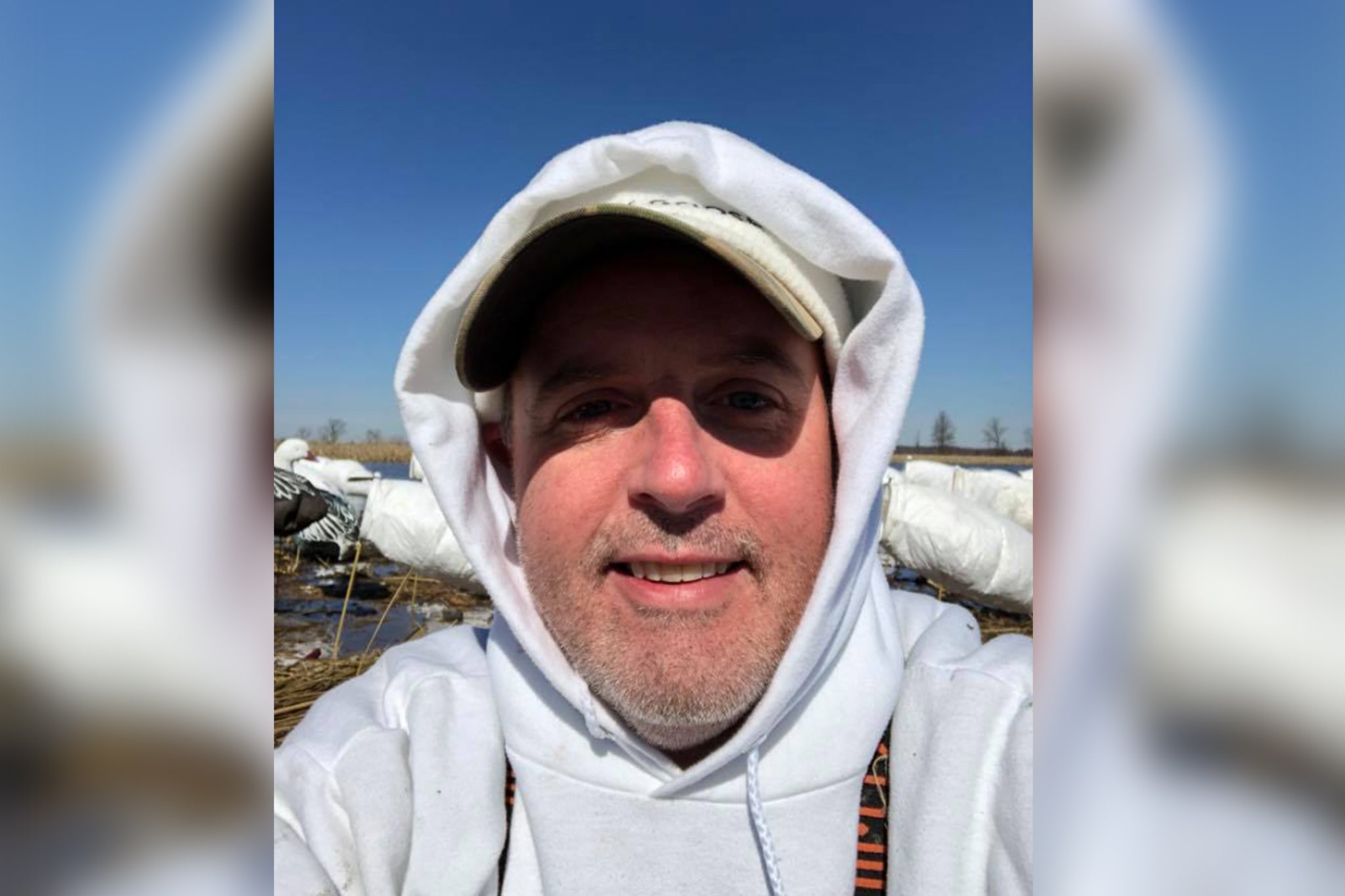 <p>Asher Watkins, 52, originally from Dallas, was out stalking a 1.3-ton Cape buffalo in Limpopo on Sunday when the animal charged aggressively toward him </p>