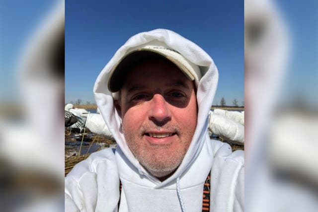 <p>Asher Watkins, 52, originally from Dallas, was out stalking a 1.3-ton Cape buffalo in Limpopo on Sunday when the animal charged aggressively toward him </p>