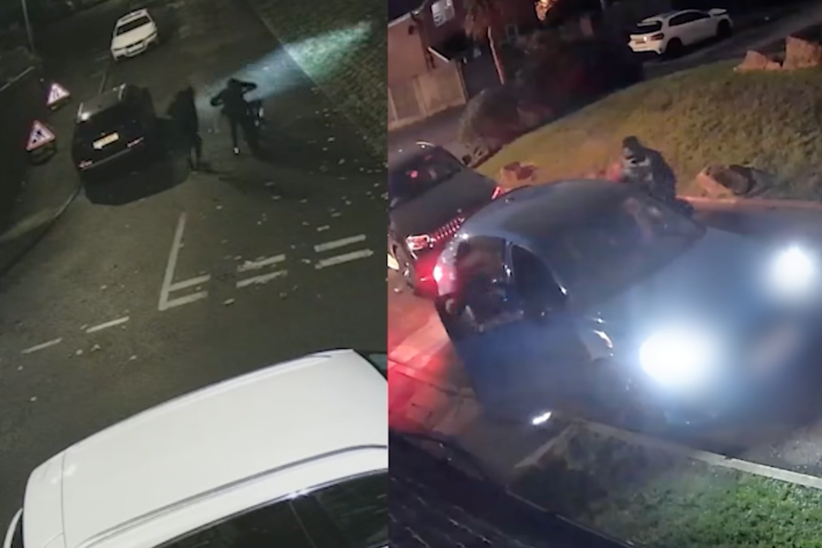 Shocking gunfight in Greater Manchester captured on CCTV