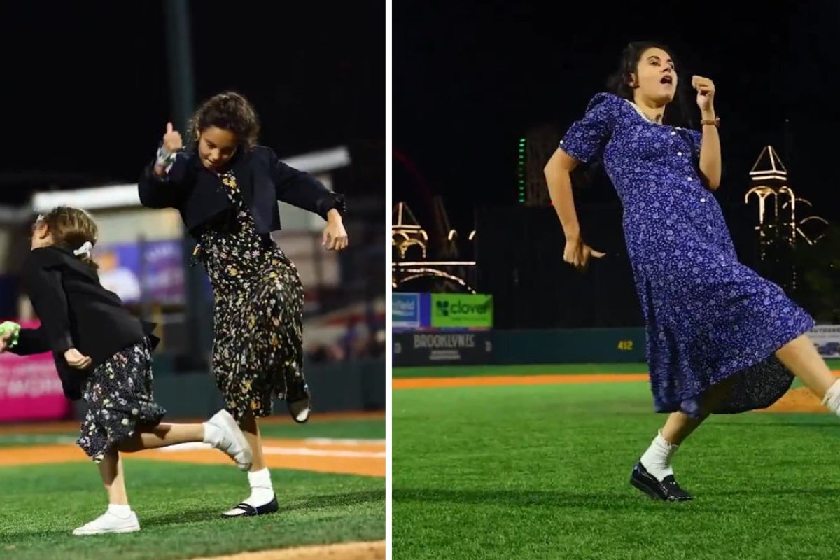 Brooklyn Cyclones holds Elaine Dance Competition on Seinfeld night