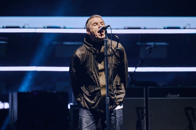 <p>Liam Gallagher during the opening night of their Live '25 Tour</p>