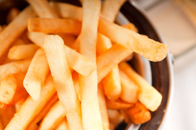 A new study suggests that three weekly servings of French fries is linked to higher type 2 diabetes risk (Alamy/PA)