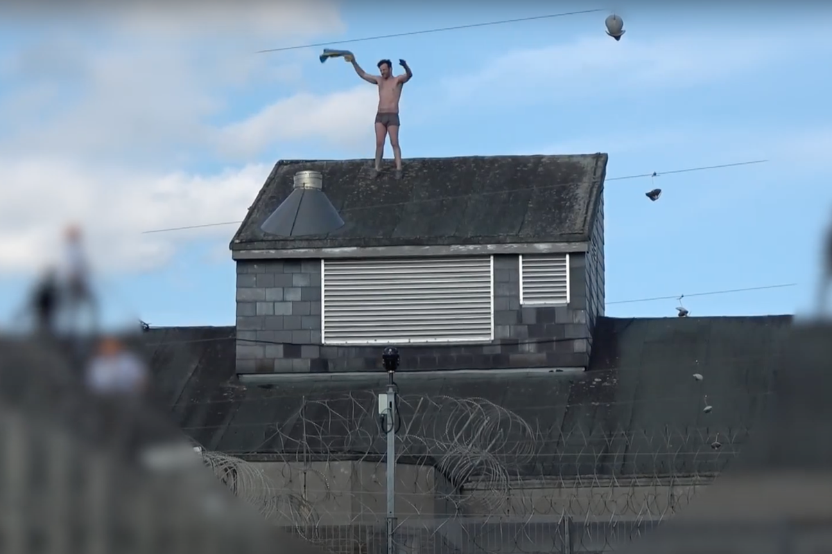 Inmate who staged rooftop prison protest cleared after using ‘cruel’ indefinite jail term as defence