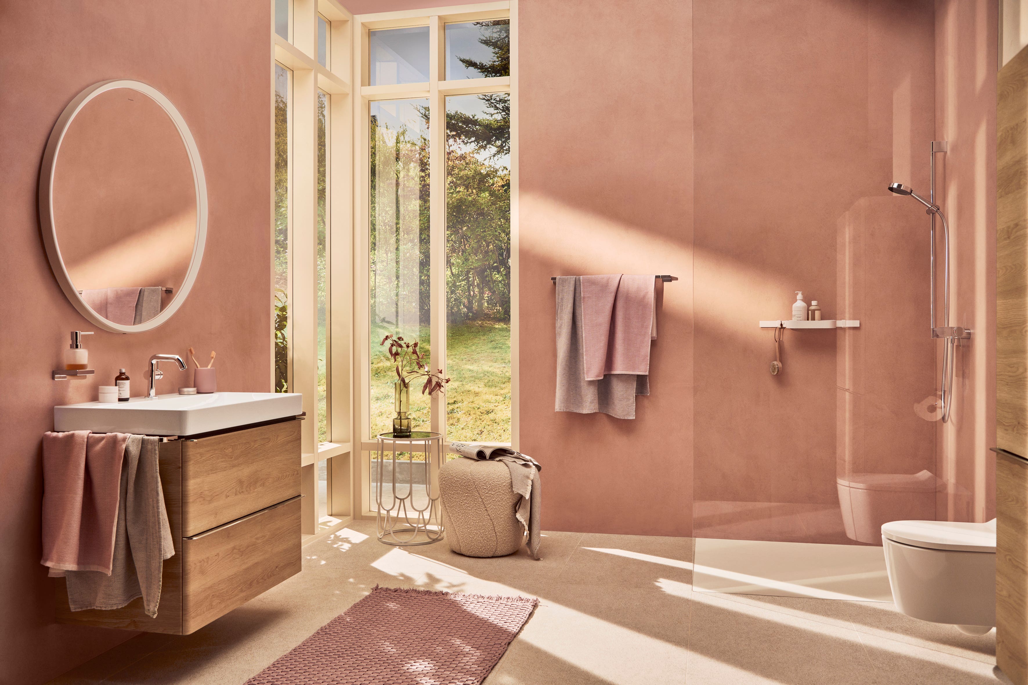 Choose features that ensure your bathroom will become a haven for wellbeing (Hansgrohe/PA)