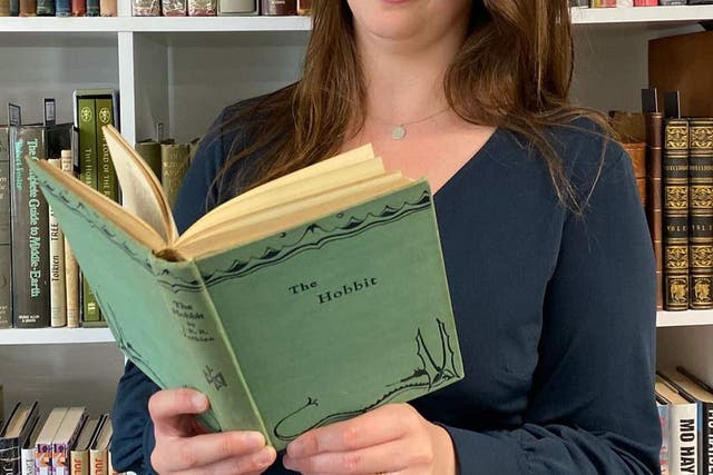 A rare first edition of The Hobbit has sold for £43,000 at auction (Auctioneum Ltd/PA)