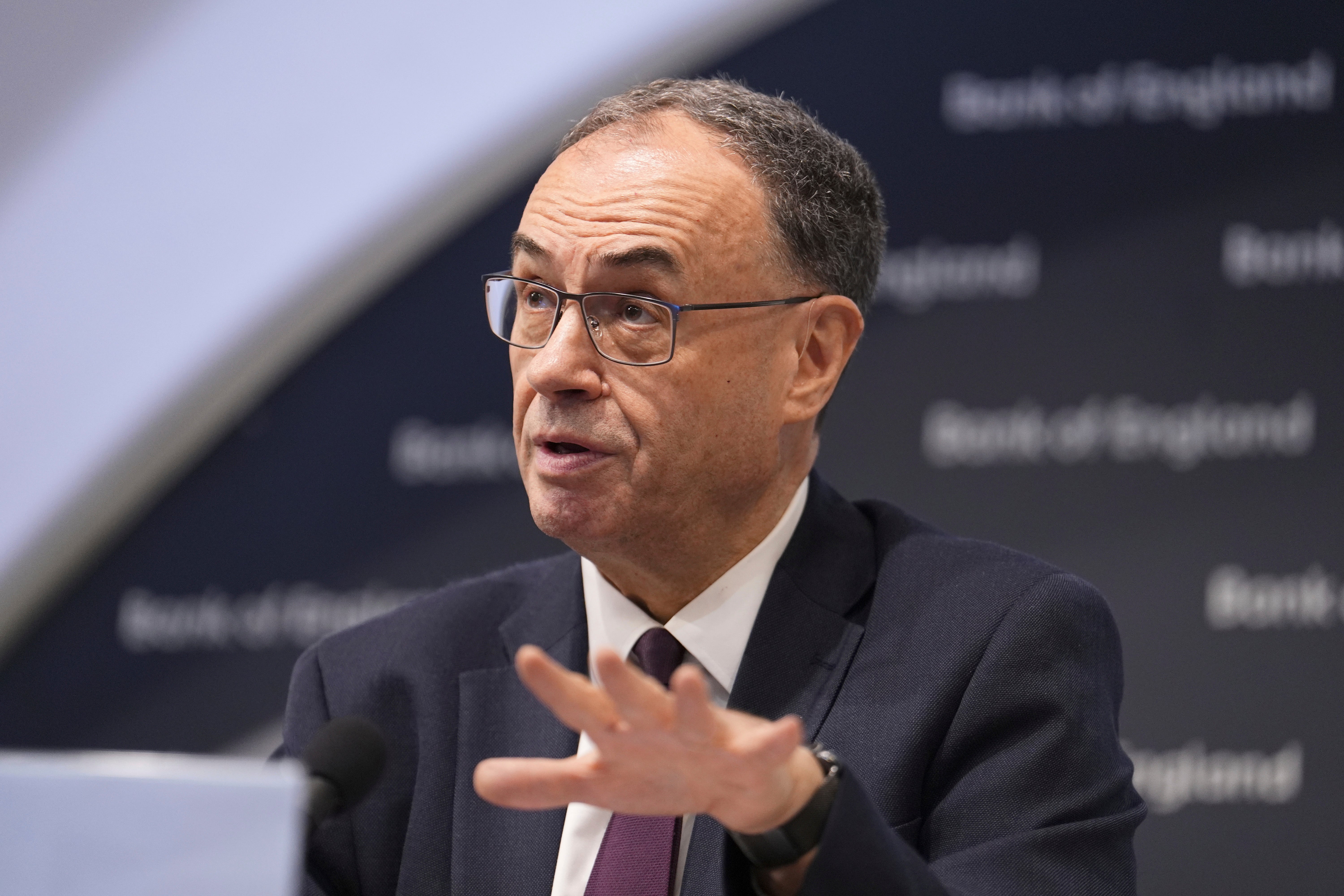 Bank of England governor Andrew Bailey has warned of rising food prices