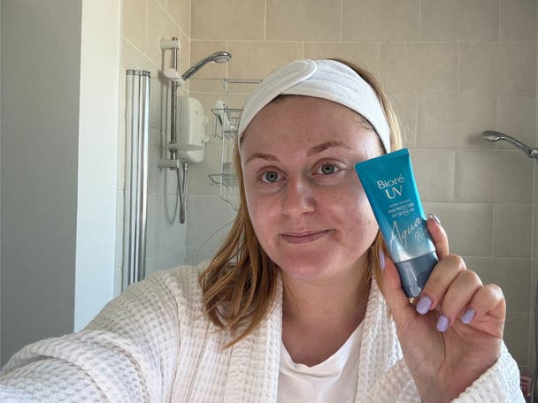 Best SPF for face IndyBest review Biore UV aqua rich water essence sunscreen SPF 50