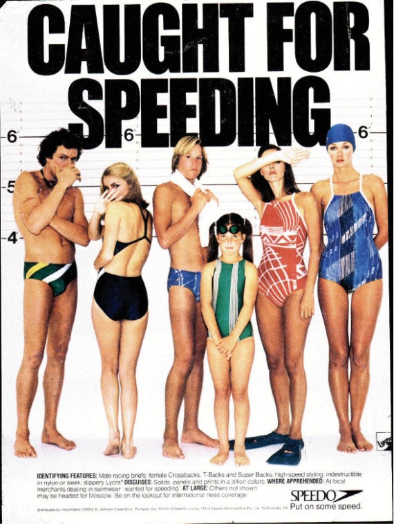 A vintage Speedo ad sums up the brand’s bold reputation