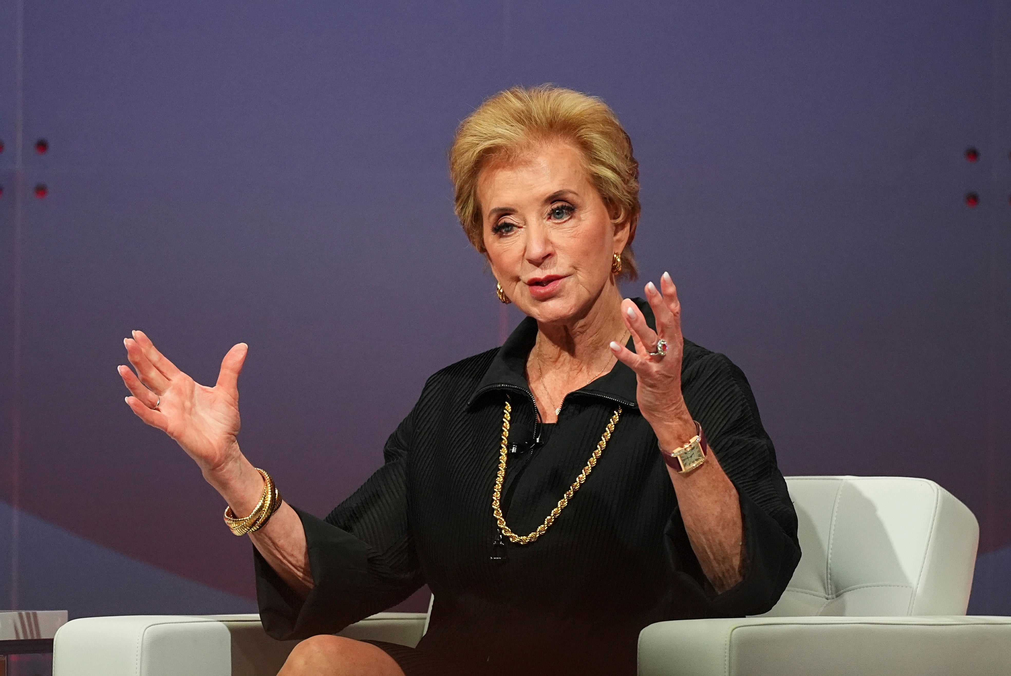 U.S. Secretary of Education Linda McMahon speaks during the summer meeting of the National Governors Association at the Broadmoor Hotel in Colorado Springs