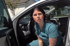 Moment fake nurse who treated 4,000 patients without a license is arrested by police