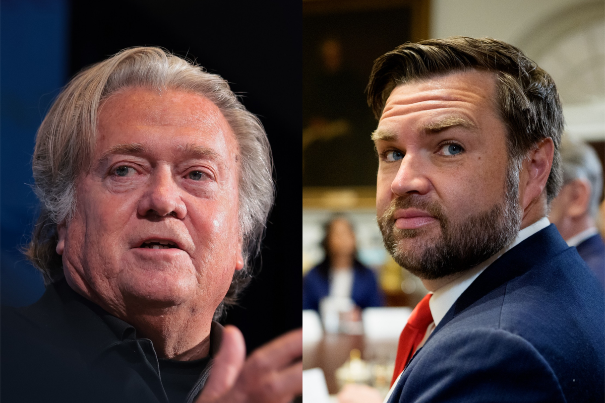 Steve Bannon planning 2028 presidential run because he believes Vance is ...