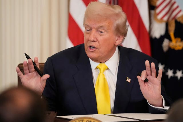 <p>President Donald Trump has signed a new order demanding colleges turn over admission data. </p>