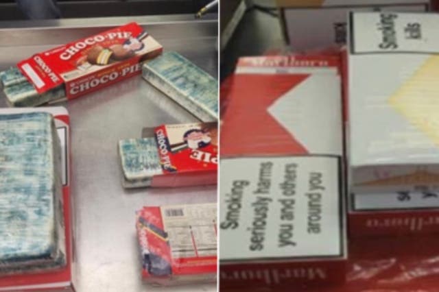 <p>A man has been charged in a scheme to smuggle cocaine into New York disguised as packages of cigarettes and candy while working at the United States embassy in Dominican Republic, authorities say </p>