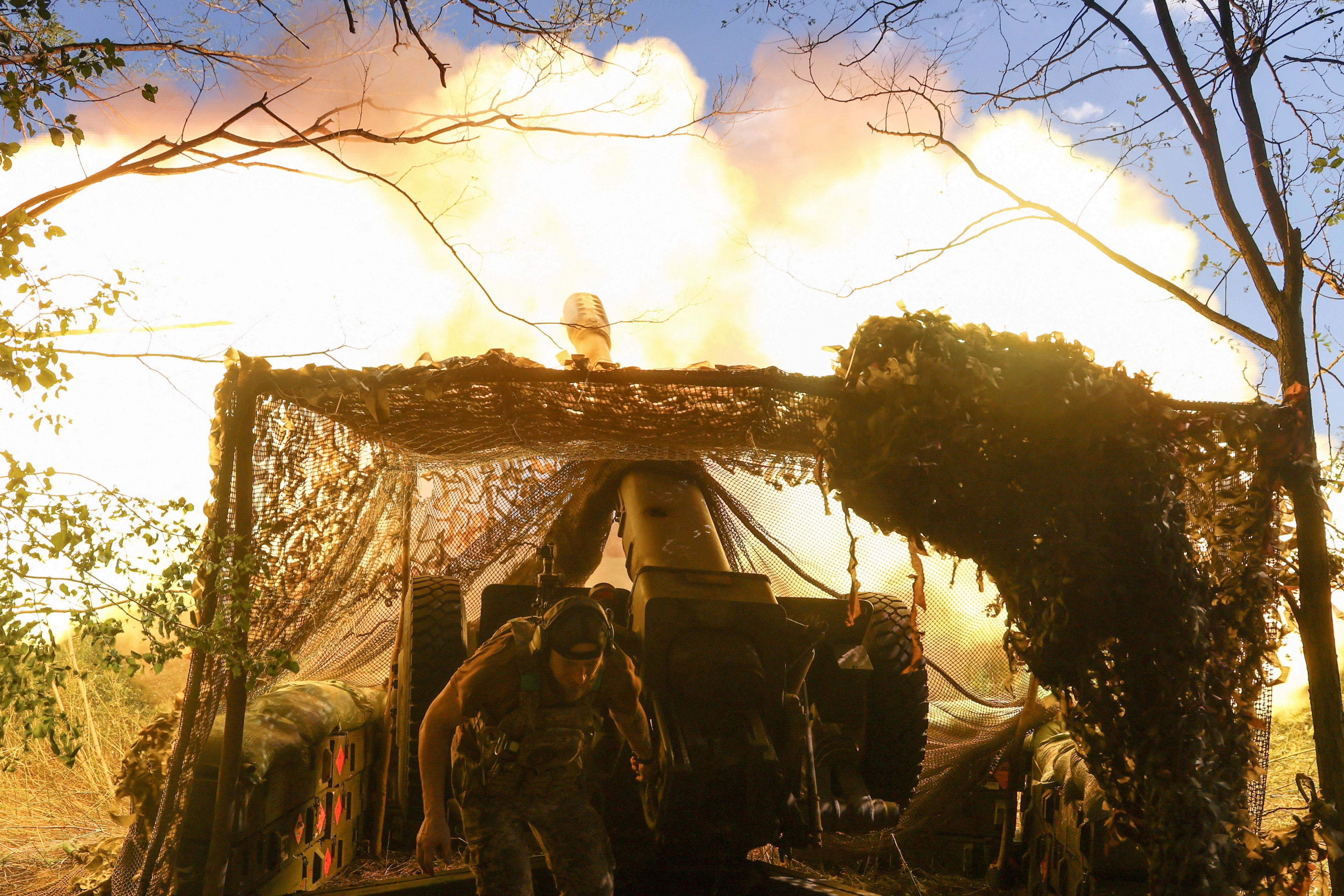 A serviceman of the 82nd Separate Airborne Assault Brigade