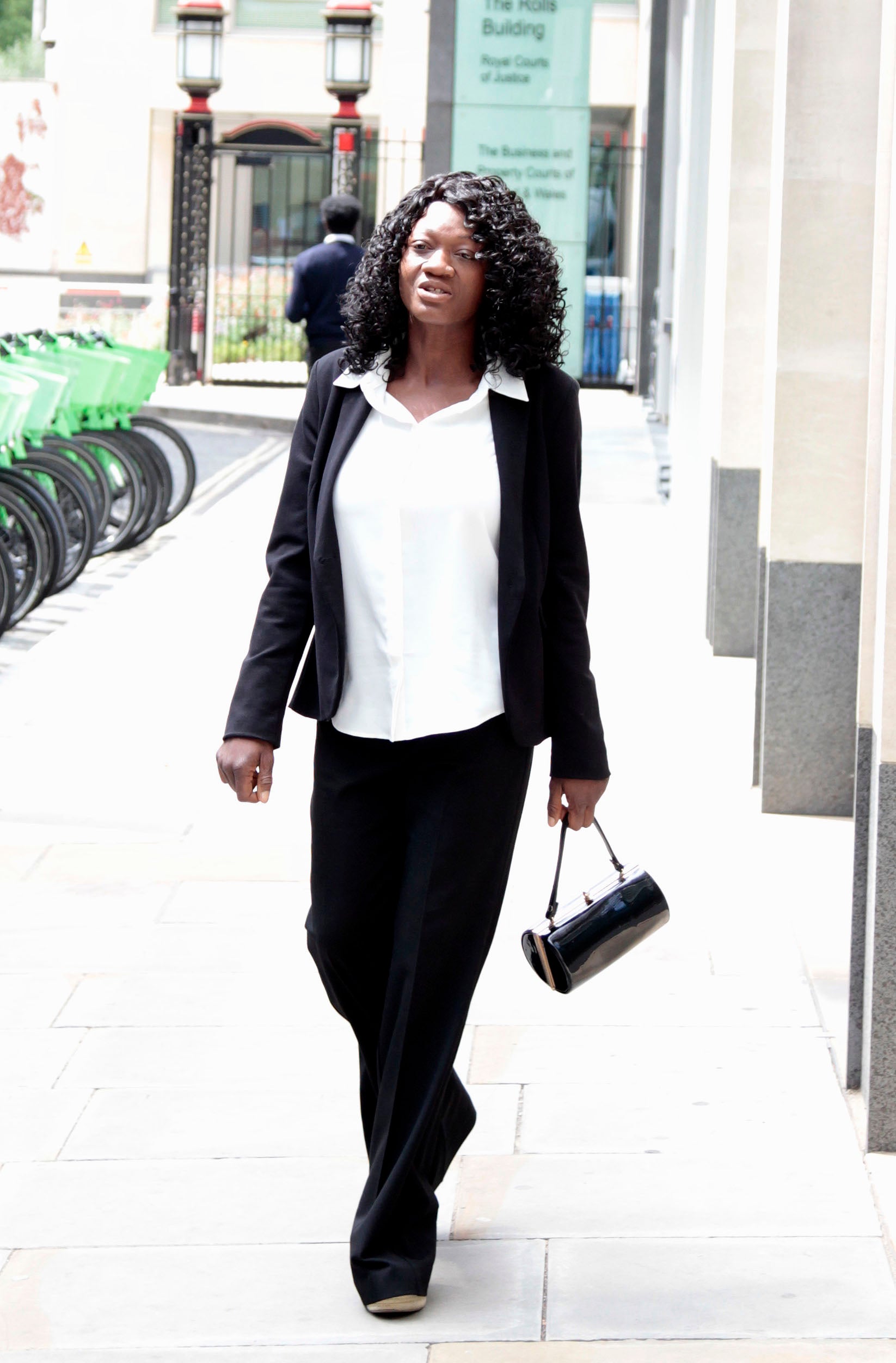 Margaret Dinsdale outside court
