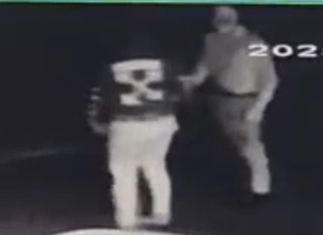 <p>Police want to speak to a man wearing an Off White top as part the investigation into the damage caused to 41 cars in Rugby, Warwickshire</p>