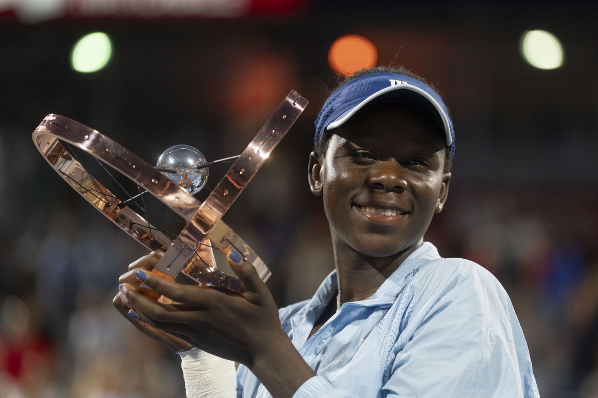 Victoria Mboko claims maiden WTA tour title with win over Naomi Osaka