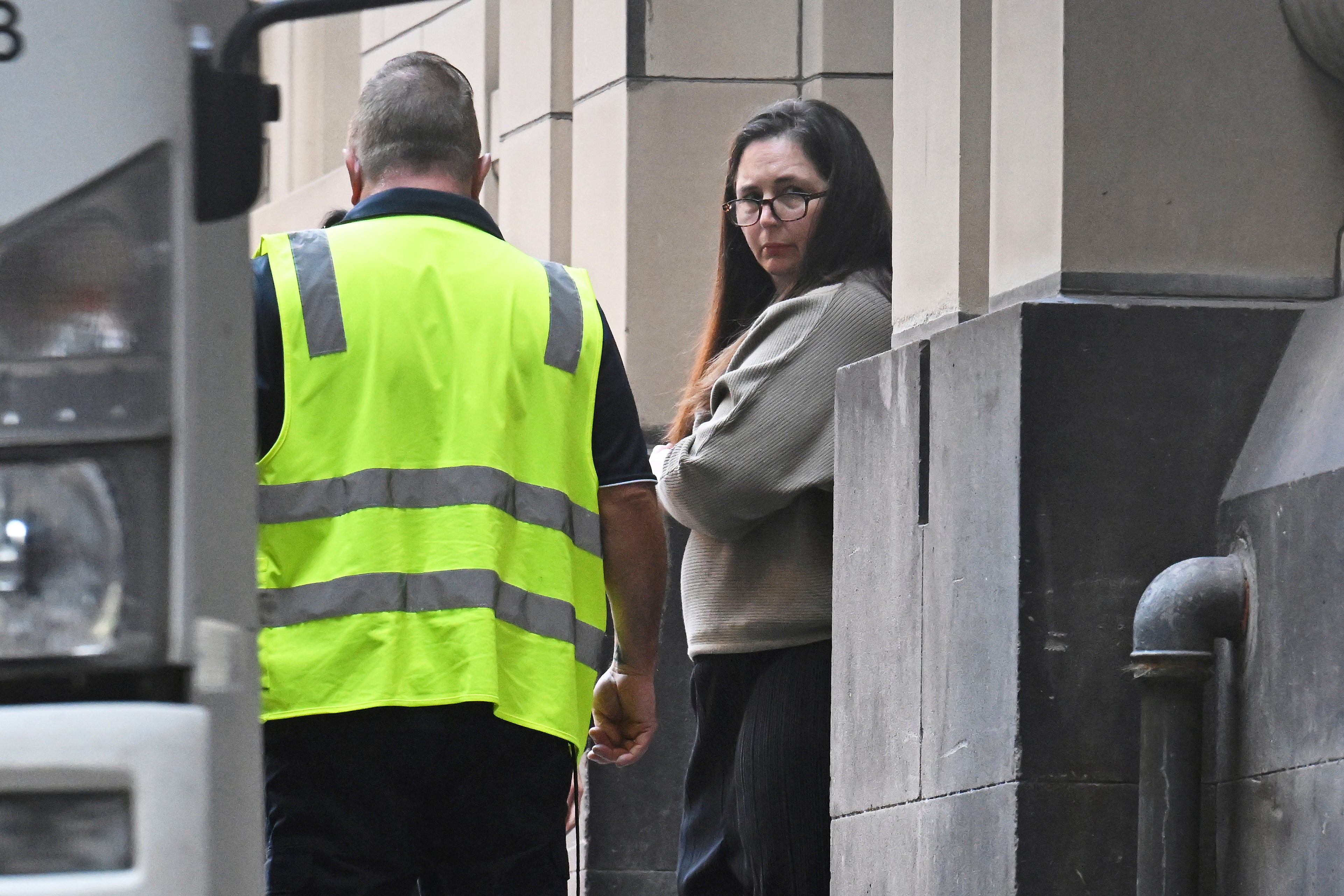 Erin Patterson leaves a court in Melbourne, Australia, on April 15, 2025. (James Ross/AAP Image via AP, File)