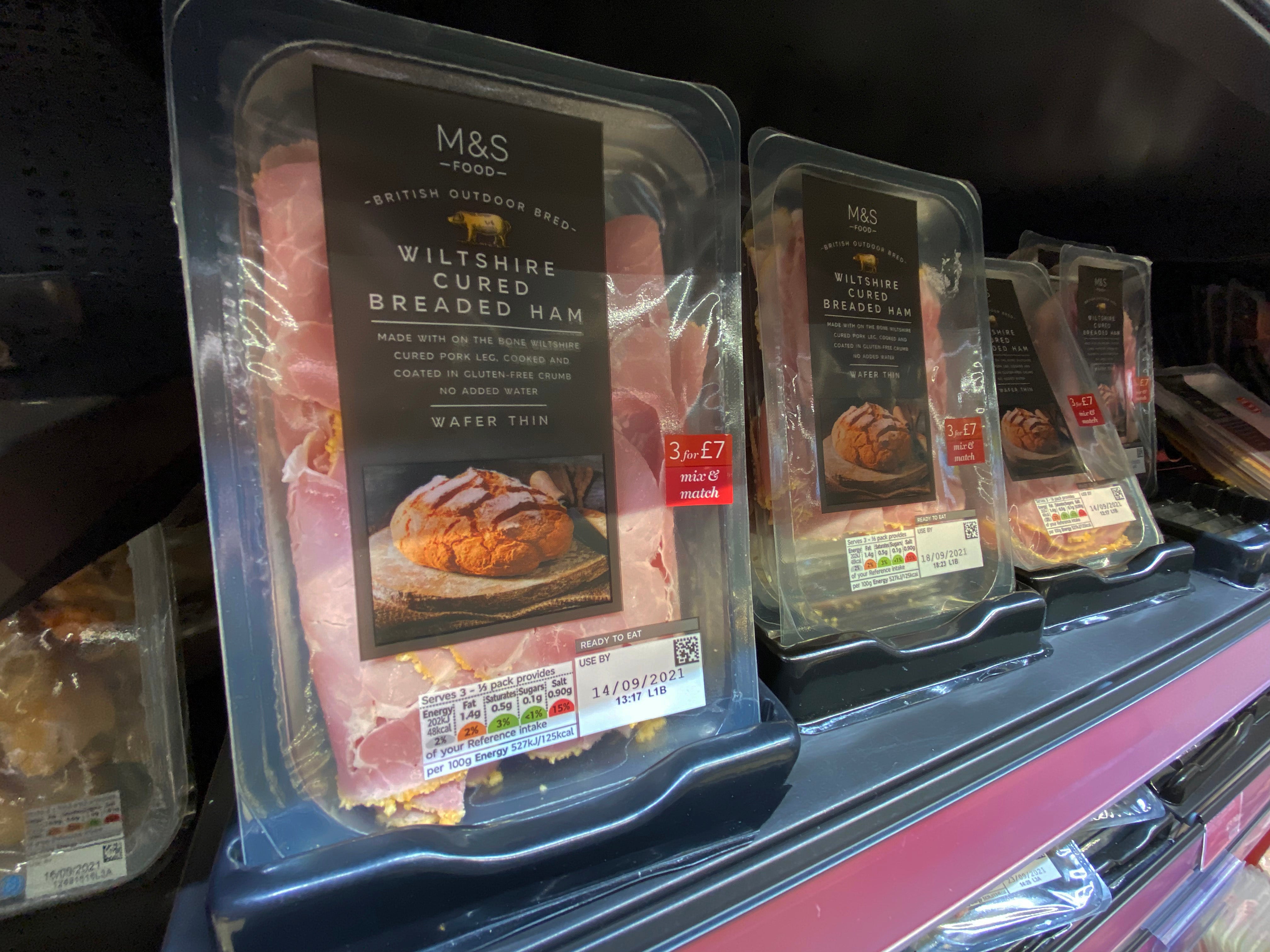 Supermarket ham sold at M&S and other popular supermarkets contain nitrites, a study has found