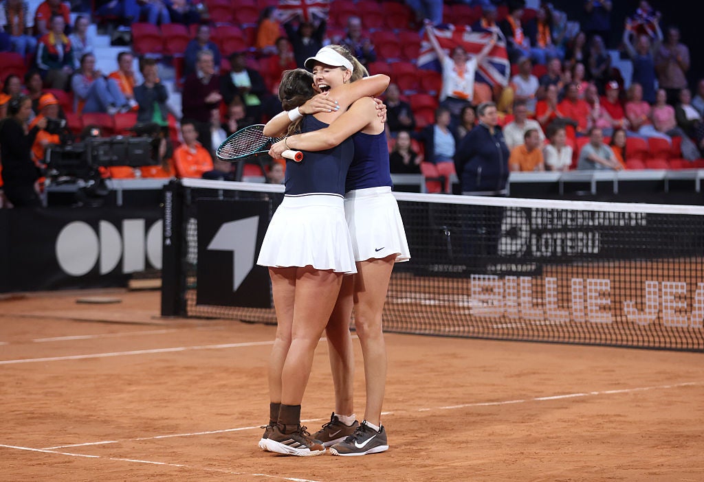 Jodie Burrage and Boulter may team up again in this September's Billie Jean King Cup Finals
