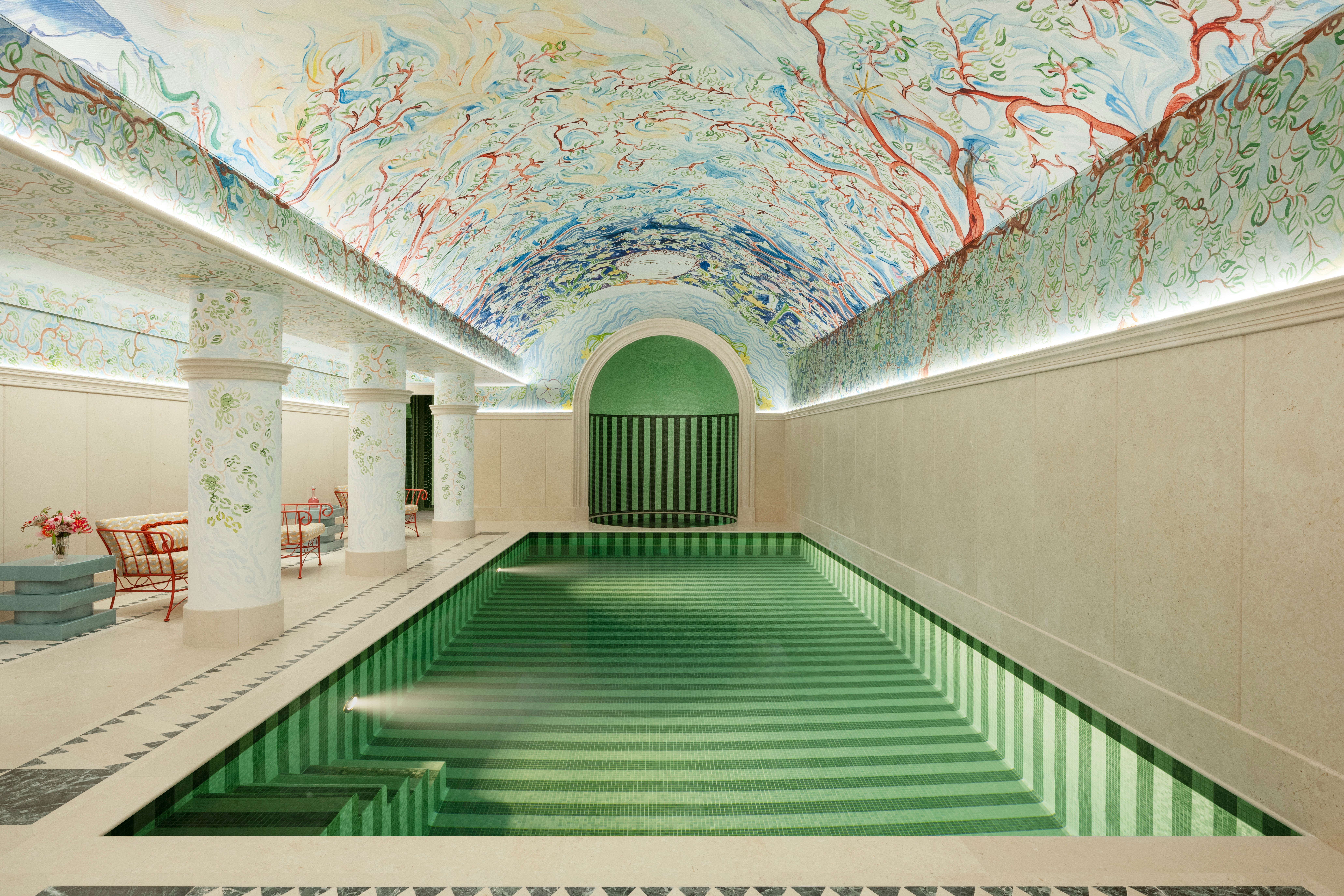 Spaces are unified by a painterly, well-calibrated palette