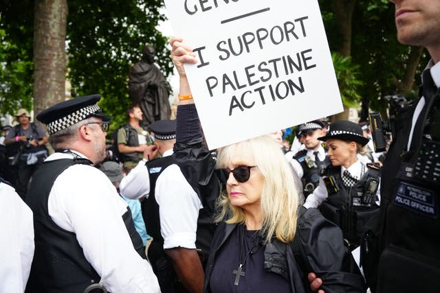 <p>A protest in support of the banned Palestine Action is among many taking place in London over the weekend (Jeff Moore/PA)</p>
