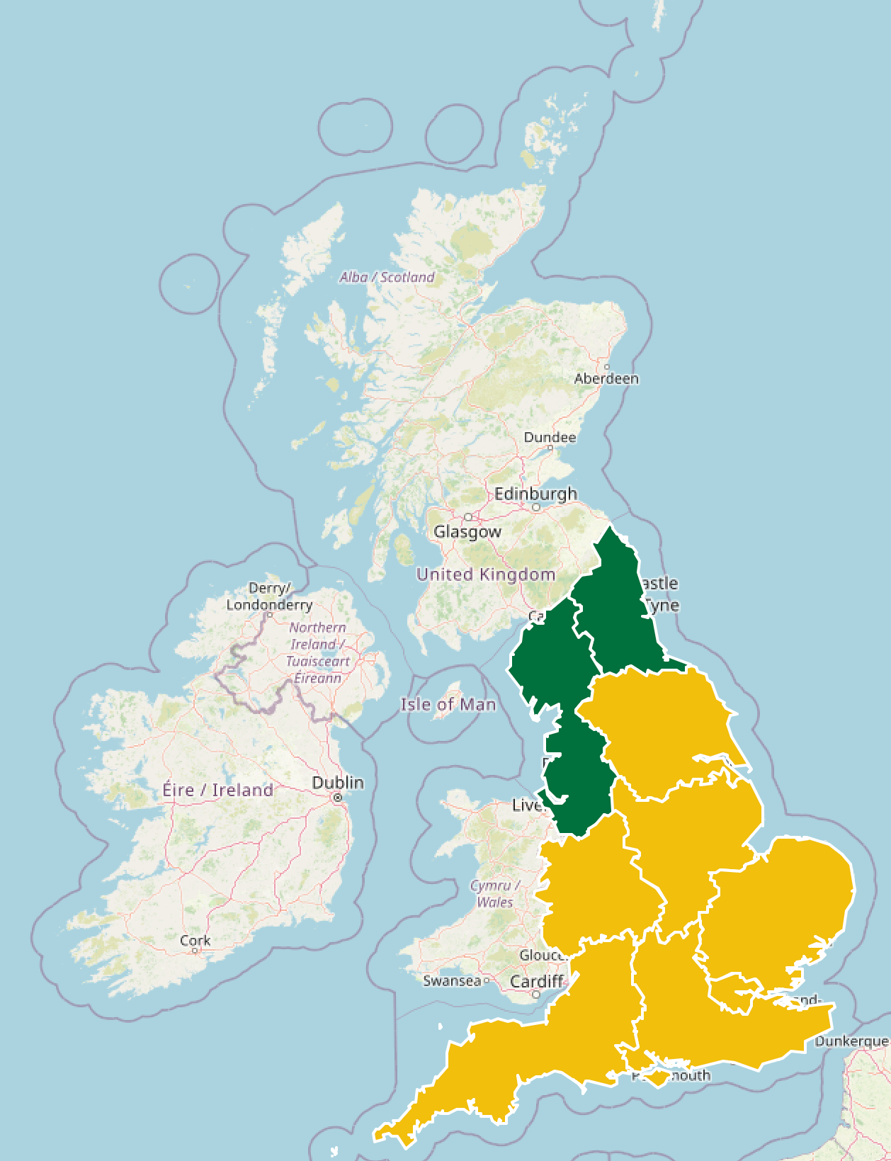 Britain's swaths fall under a yellow heat health alert