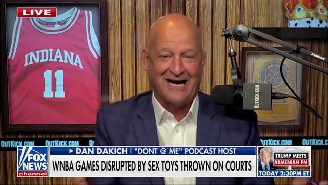<p>OutKick podcast host Dan Dakich insists that sex toys being thrown onto WNBA courts aren't dangerous while calling on the league to ‘embrace’ the pranks.</p>