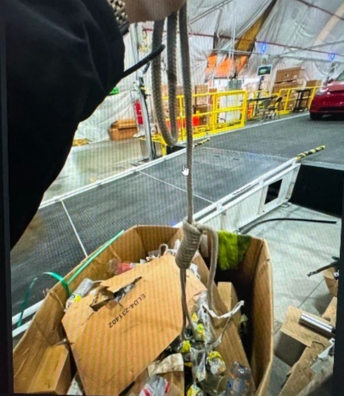 A picture of a noose was included in the lawsuit filing.