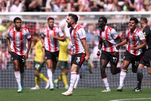 <p>Ryan Manning was influential in securing the win for Southampton</p>