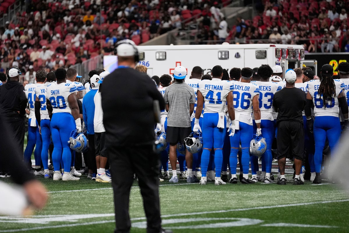 Lions' Morice Norris shares good news after he was taken off field in ambulance