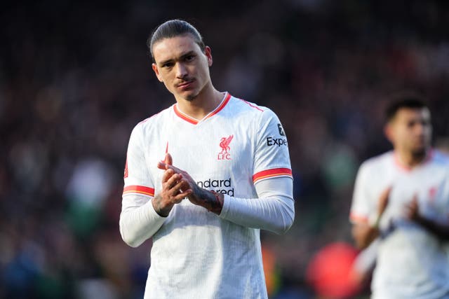 Darwin Nunez has left Liverpool after three years with the club (Adam Davy/PA)