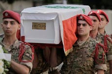 Explosion at Lebanese arms depot kills 6 army experts, wounds several others