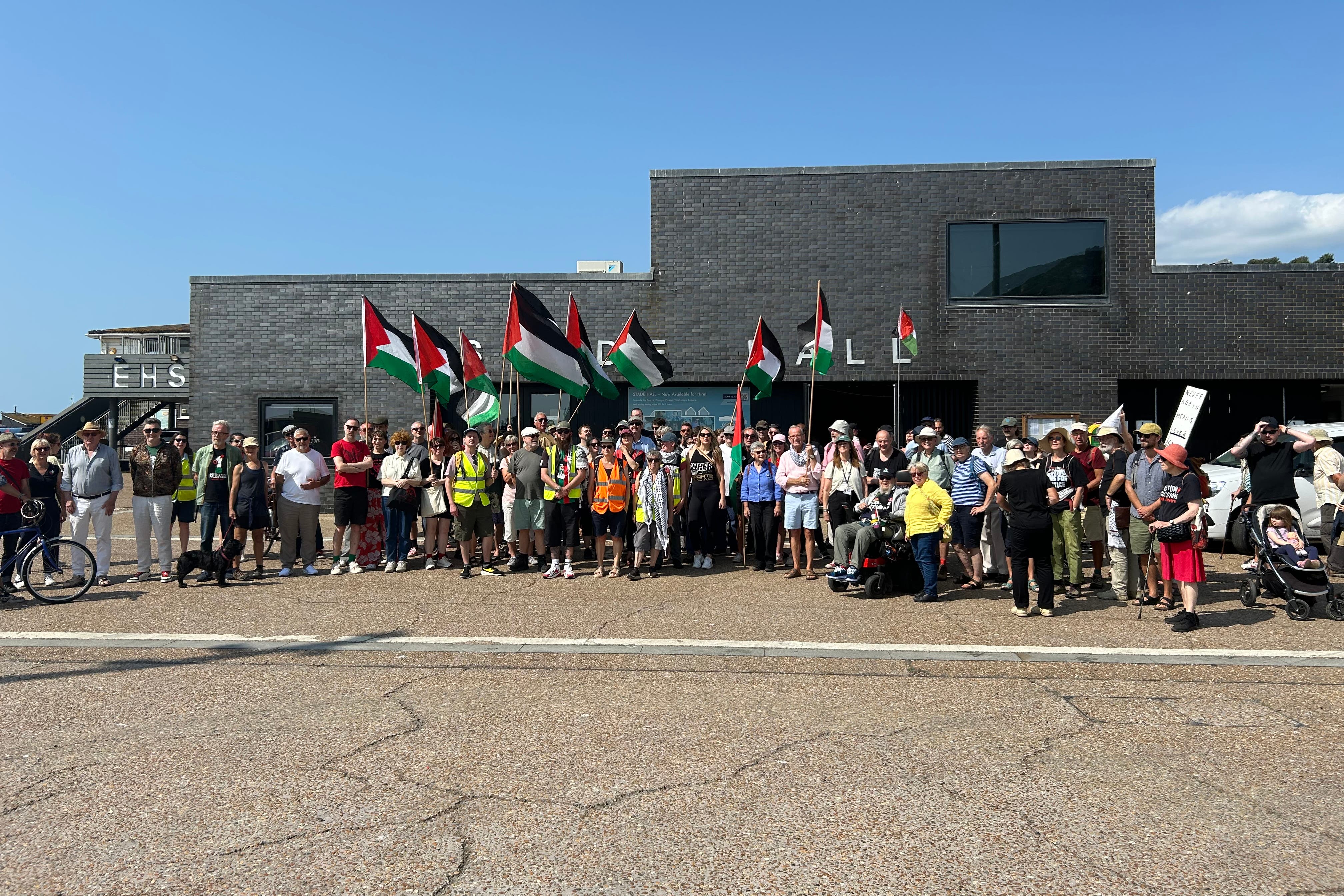 Hastings’ Friends of Al-Mawasi group (Stanley Murphy-Johns/PA)