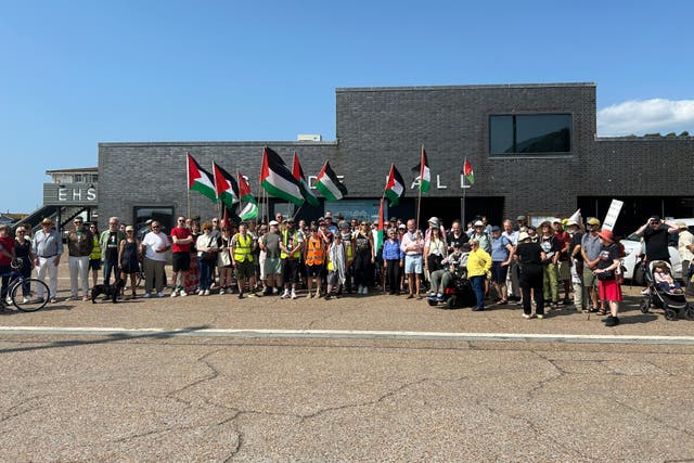 Hastings’ Friends of Al-Mawasi group (Stanley Murphy-Johns/PA)