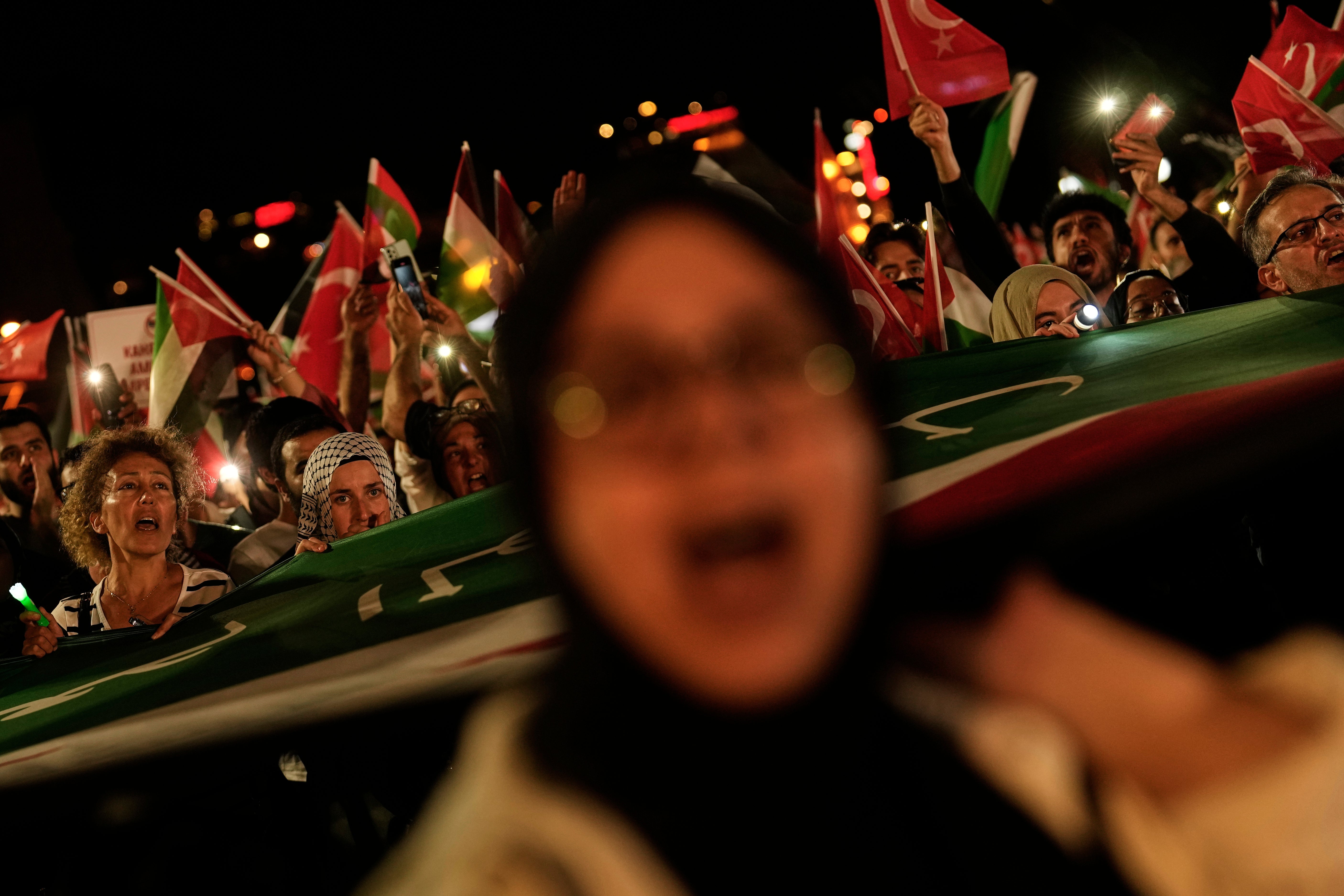 APTOPIX Turkey Israel Palestinians