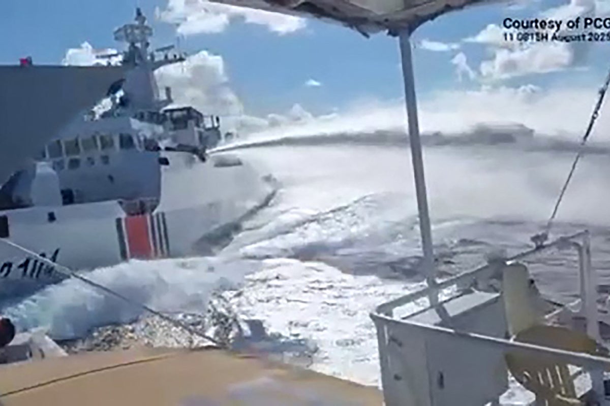 Two Chinese navy ships crash during pursuit of Philippine patrol vessel