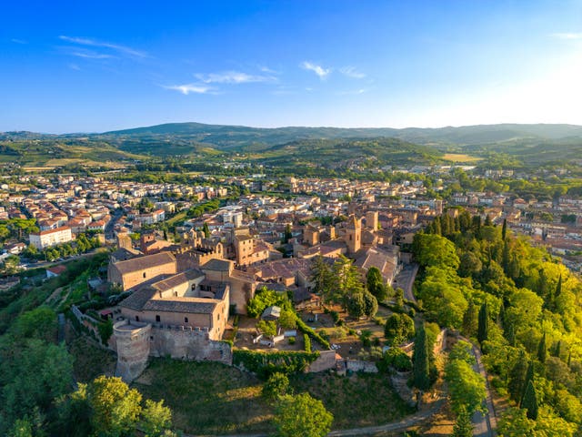 <p>‘Walkable medieval streets, standout food, and views that go on forever’ make this hilltop town an ideal holiday destination </p>