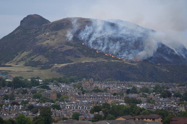 <p>A wildfire broke out on Edinburgh’s Arthur’s Seat in August</p>