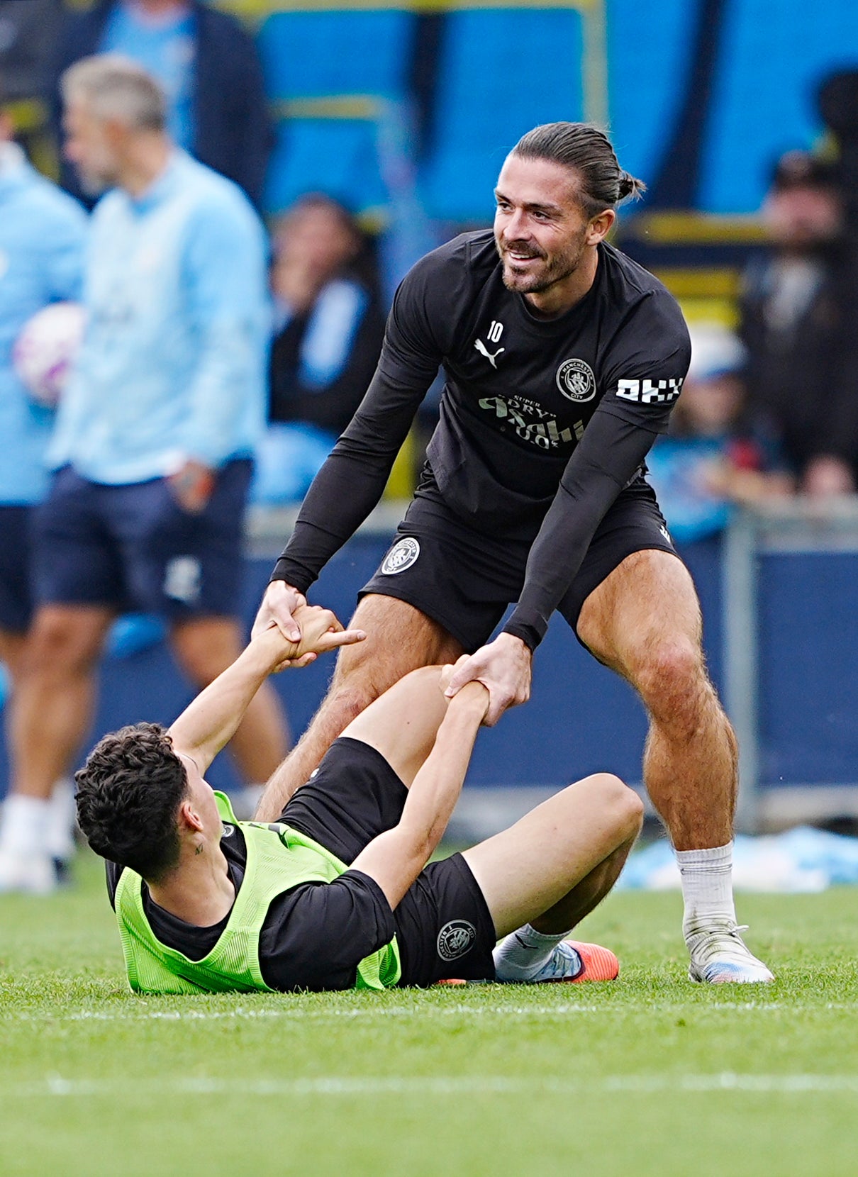 Jack Grealish during training at the City Football Academy