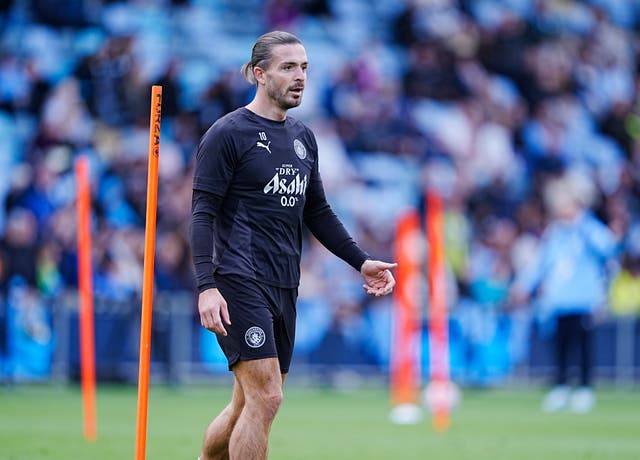 <p>Jack Grealish during training session at the City Football Academy</p>