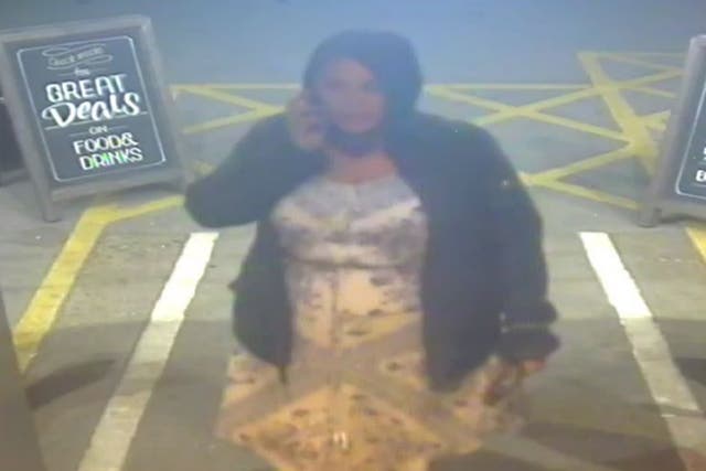 Undated handout CCTV image issued by West Midlands Police that was shown to a jury at Birmingham Crown and is said to show US citizien Aimee Betro in Birmingham following the attempted shooting of Sikander Ali in September 2019 (West Midlands Police/PA)