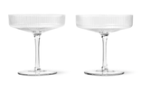 IndyBest best wine glasses review Ferm Living classic ripple champagne saucers